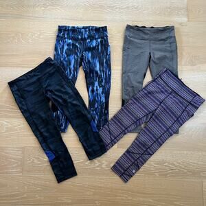 Lululemon Bundle 4 Cropped Leggings sz 6